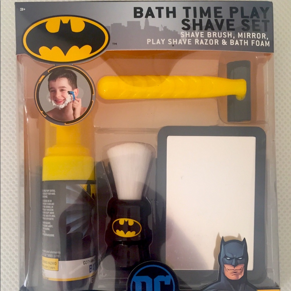 Batman bath time play shave set